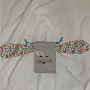 Floral Bunny Ear Kids Pouch